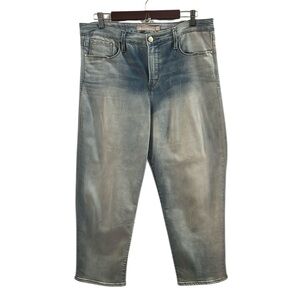 ATHLETA JEANS, Size 16, Sculptek Slim Straight Zion Wash (Light) Jean, Excellent